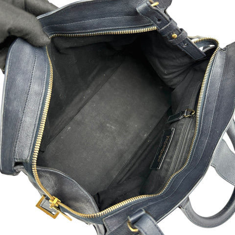Saint Laurent Y Ligne Tote in Black, Leather