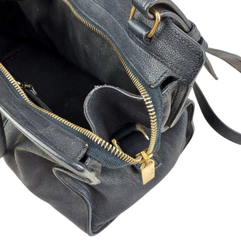 Saint Laurent Y Ligne Tote in Black, Leather