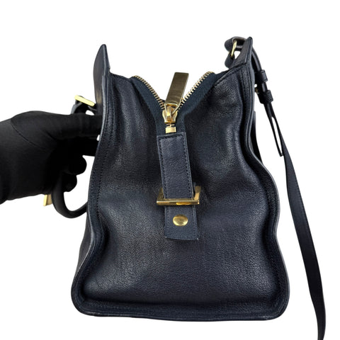 Saint Laurent Y Ligne Tote in Black, Leather