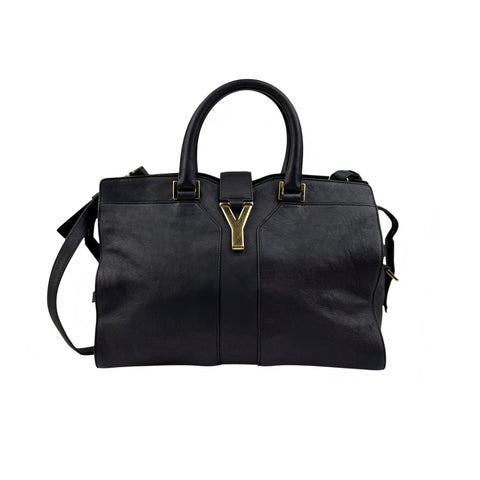 saint-laurent-y-ligne-tote-black-leather-front