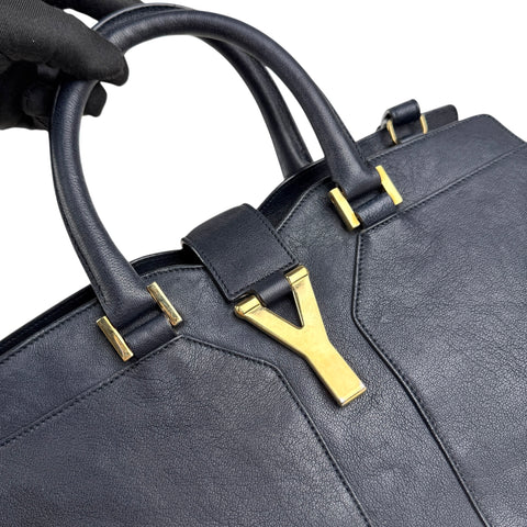 Saint Laurent Y Ligne Tote in Black, Leather
