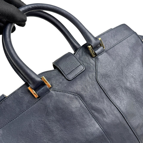 Saint Laurent Y Ligne Tote in Black, Leather