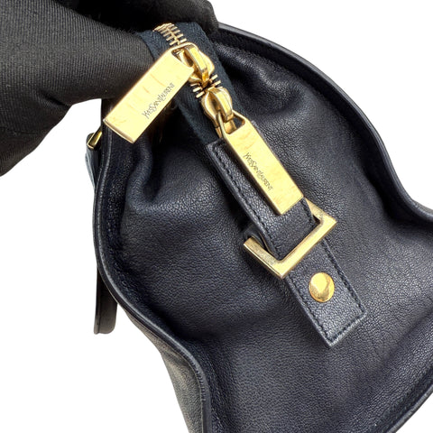 Saint Laurent Y Ligne Tote in Black, Leather
