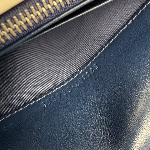 Gucci Blue GG Marmont Wallet on Chain Navy