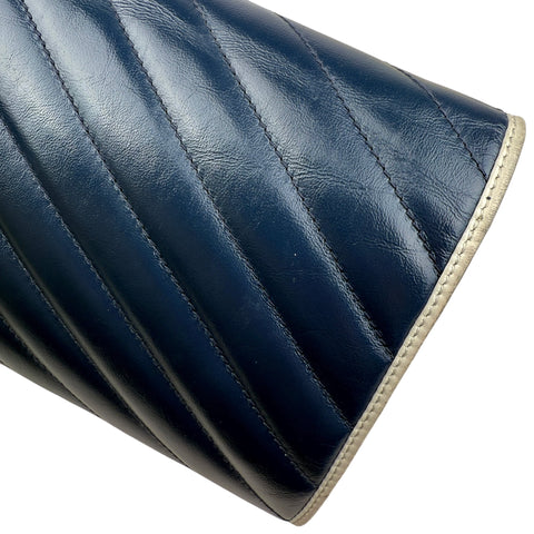 Gucci Blue GG Marmont Wallet on Chain Navy