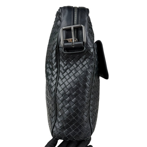Pre-owned bottega-veneta-intrecciato-messenger-bag-front