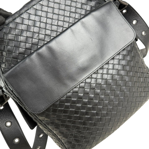 Pre-owned bottega-veneta-intrecciato-messenger-bag-front