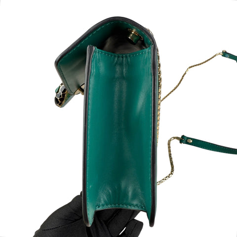 Bvlgari Leather Serpenti Forever Shoulder Bag