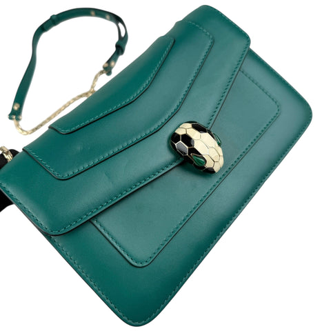 Bvlgari Leather Serpenti Forever Shoulder Bag