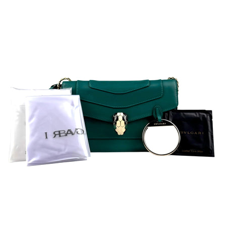 Bvlgari Leather Serpenti Forever Shoulder Bag