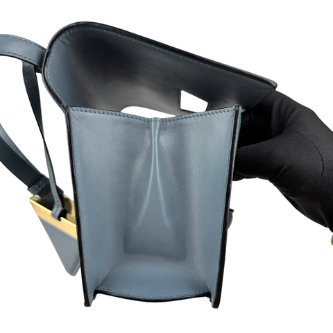 Loewe Blue Leather Barcelona Crossbody Bag