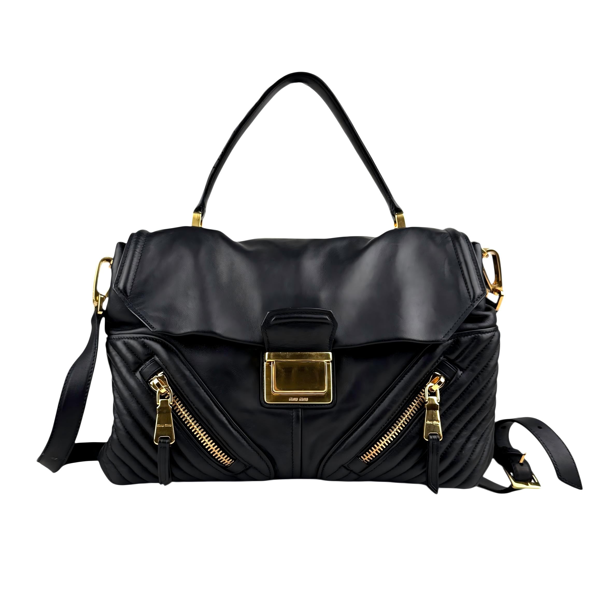 miu-miu-black-quilted-leather-biker-top-handle-bag-front