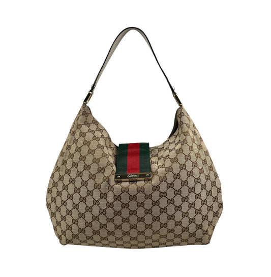 Gucci Large GG Canvas New Ladies Web Hobo