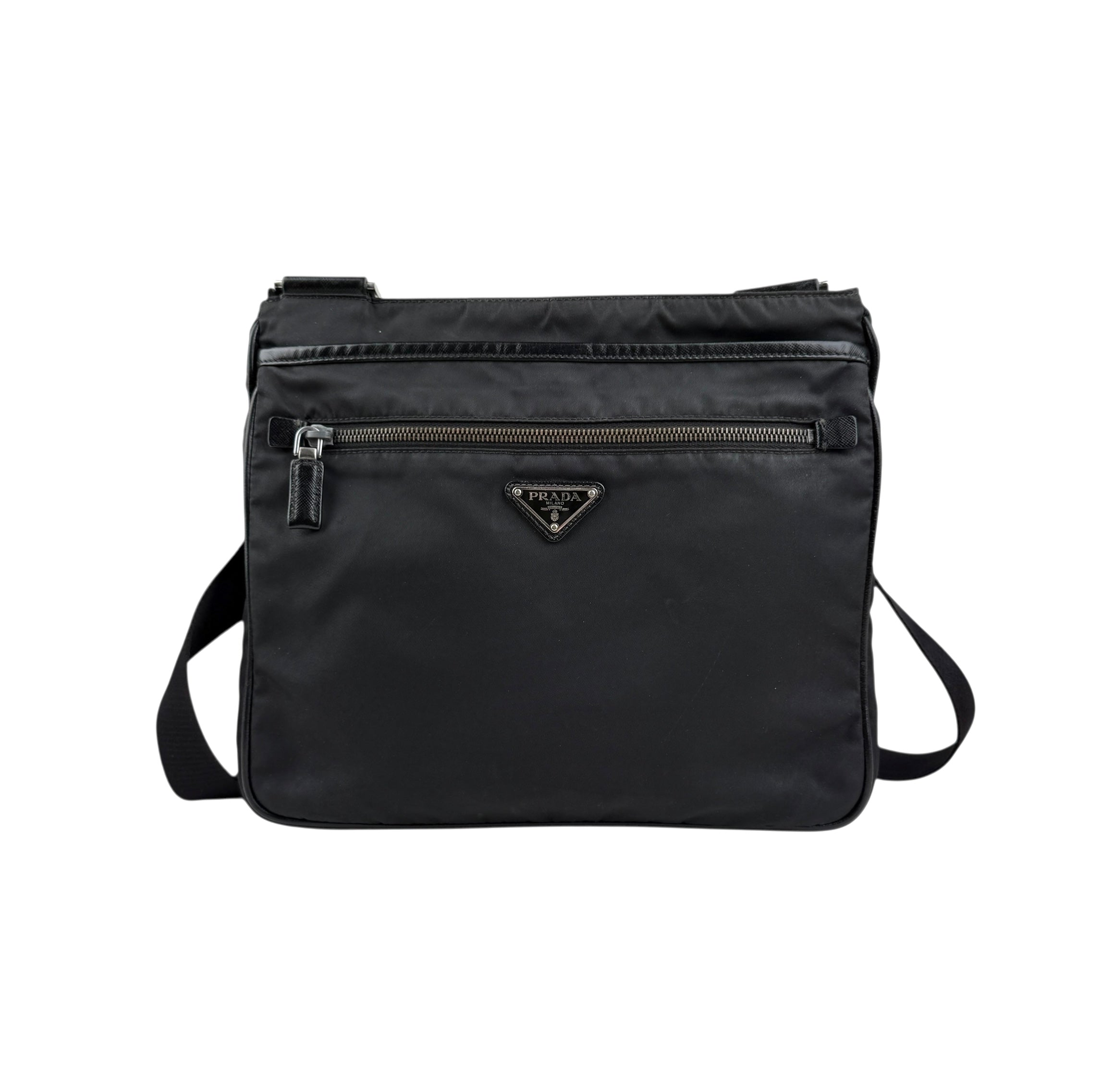 prada-milano-black-re-nylon-saffiano-leather-crossbody-shoulder-bag-front