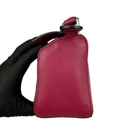 Loewe Raspberry Calfskin Mini Puzzle Bag