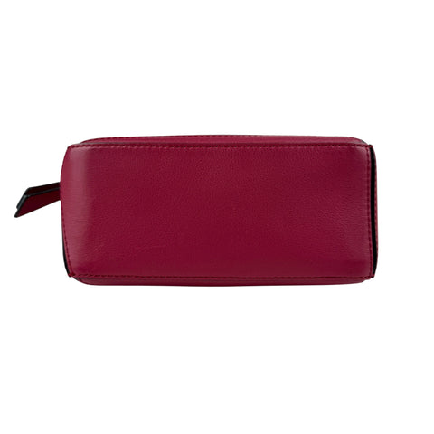 Loewe Raspberry Calfskin Mini Puzzle Bag