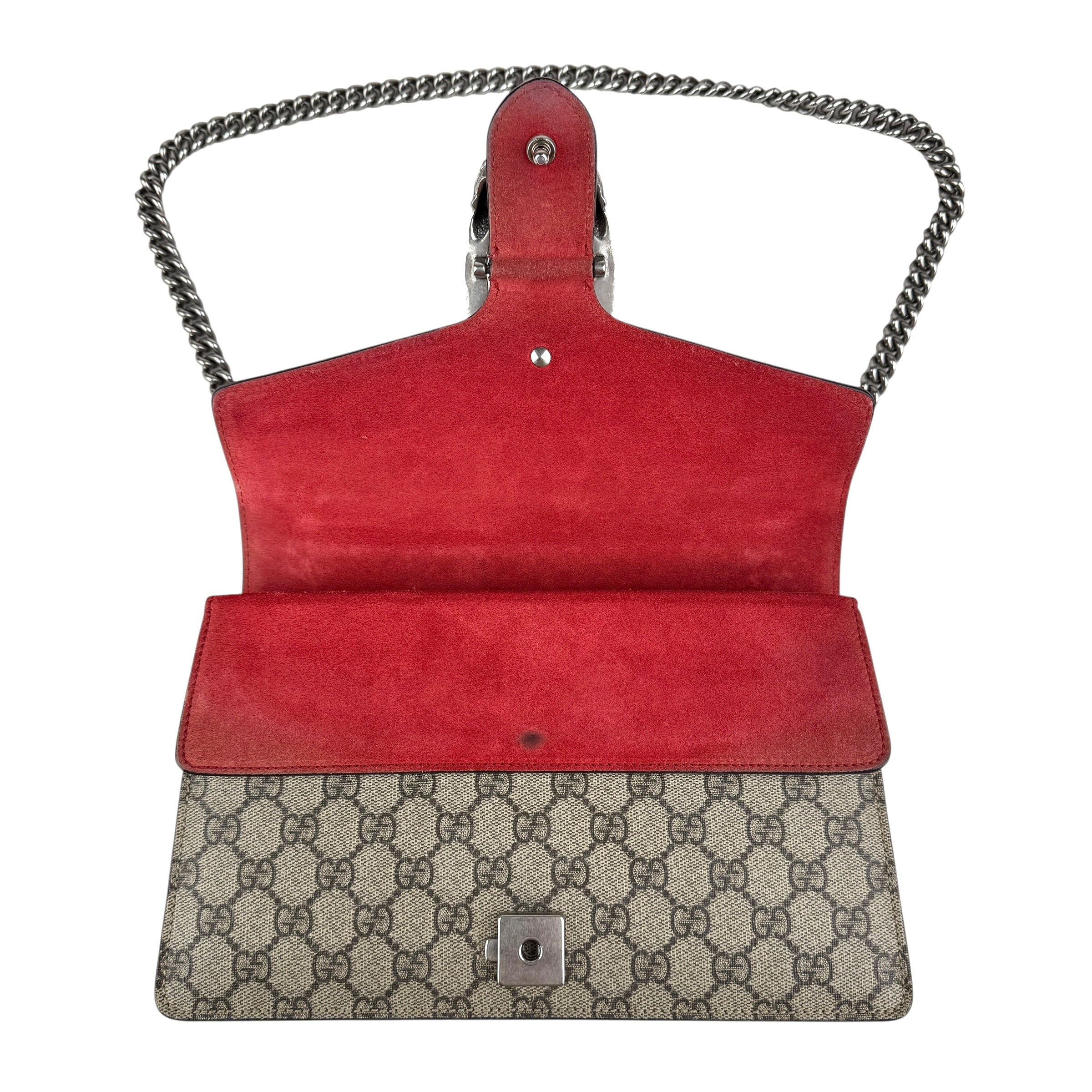 Pre-owned gucci-dionysus-shoulder-crossbody-bag-brown-front