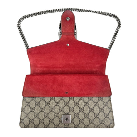 Pre-owned gucci-dionysus-shoulder-crossbody-bag-brown-front