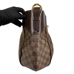 Pre-owned louis-vuitton-sistina-shoulder-bag-brown-canvas-front