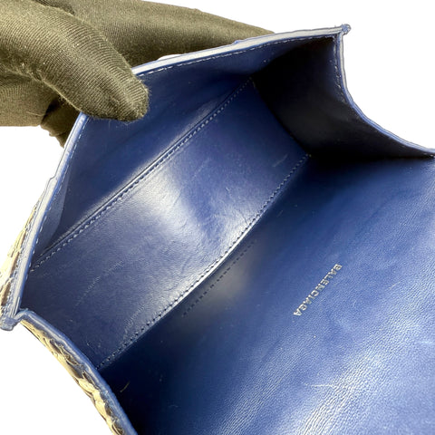 Balenciaga Hourglass Graffiti XS Black Shoulder Bag