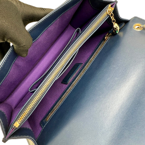 Bvlgari Serpenti leather shoulder bag