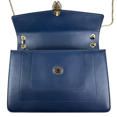 Pre-owned bvlgari-serpenti-leather-shoulder-bag-front-view