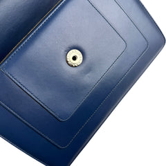 Pre-owned bvlgari-serpenti-leather-shoulder-bag-front-view