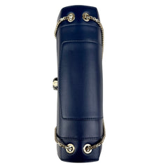 Pre-owned bvlgari-serpenti-leather-shoulder-bag-front-view