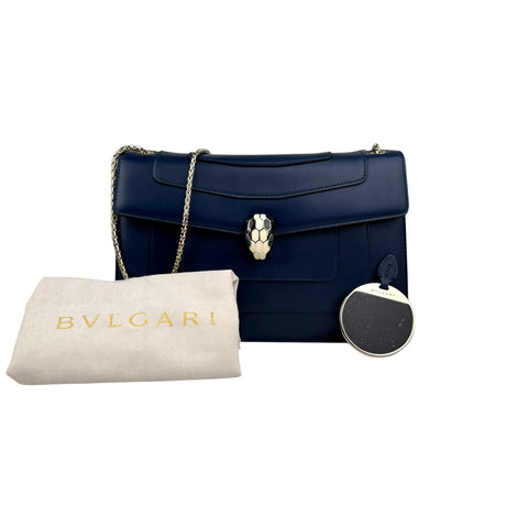 Bvlgari Serpenti leather shoulder bag