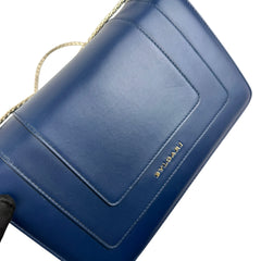 Pre-owned bvlgari-serpenti-leather-shoulder-bag-front-view