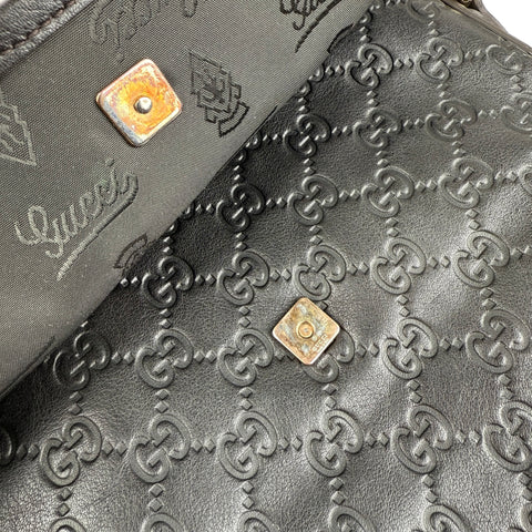 Gucci Men's Guccissima Messenger Bag Black