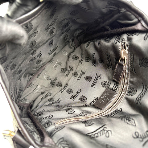 Gucci Men's Guccissima Messenger Bag Black