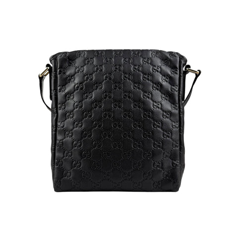 Gucci Men's Guccissima Messenger Bag Black