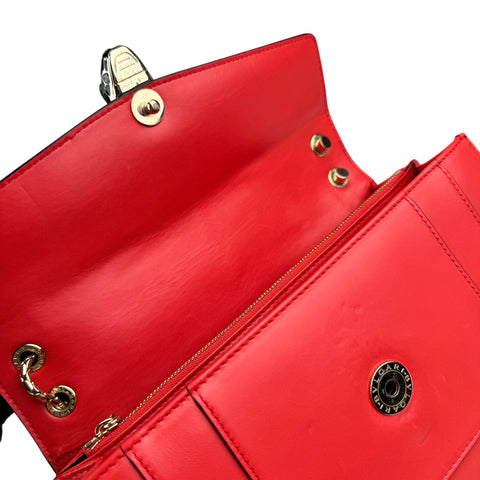 Bvlgari  Red Serpenti Forever Shoulder Bag