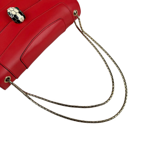 Bvlgari  Red Serpenti Forever Shoulder Bag