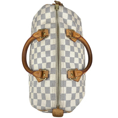 Pre-owned louis-vuitton-speedy-30-damier-azur-front