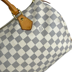 Pre-owned louis-vuitton-speedy-30-damier-azur-front