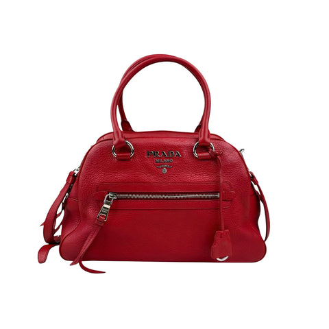 Prada Convertible Bowling Bag Vitello Daino