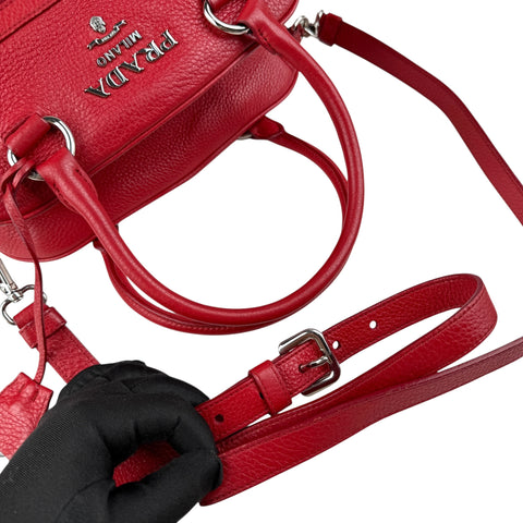 Prada Convertible Bowling Bag Vitello Daino