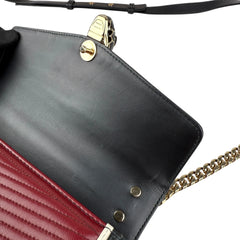 Pre-owned bvlgari-serpenti-forever-ruby-shoulder-bag-front-view