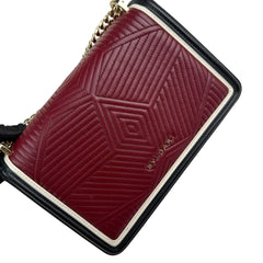 Pre-owned bvlgari-serpenti-forever-ruby-shoulder-bag-front-view