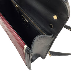 Pre-owned bvlgari-serpenti-forever-ruby-shoulder-bag-front-view