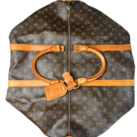 Louis Vuitton Keepall Duffle 60 Brown Canvas