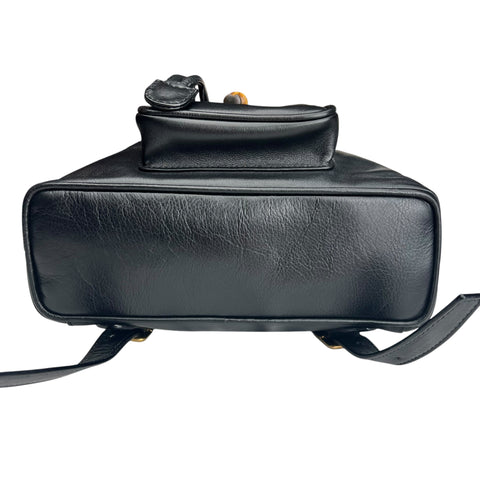 Gucci Bamboo Drawstring Leather Backpack