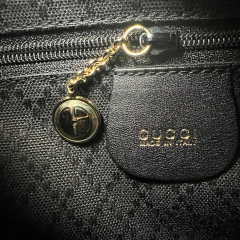 Gucci Bamboo Drawstring Leather Backpack