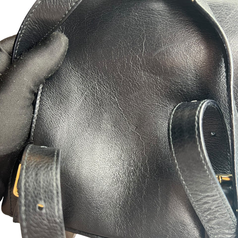 Gucci Bamboo Drawstring Leather Backpack