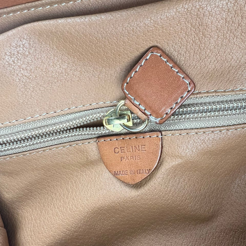Pre-owned celine-macadam-canvas-shoulder-bag-brown-pvc