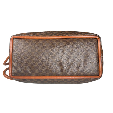 Pre-owned celine-macadam-canvas-shoulder-bag-brown-pvc