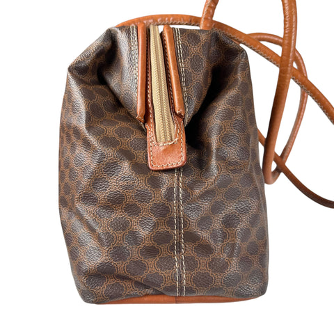 Pre-owned celine-macadam-canvas-shoulder-bag-brown-pvc