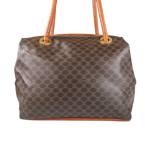 Pre-owned celine-macadam-canvas-shoulder-bag-brown-pvc